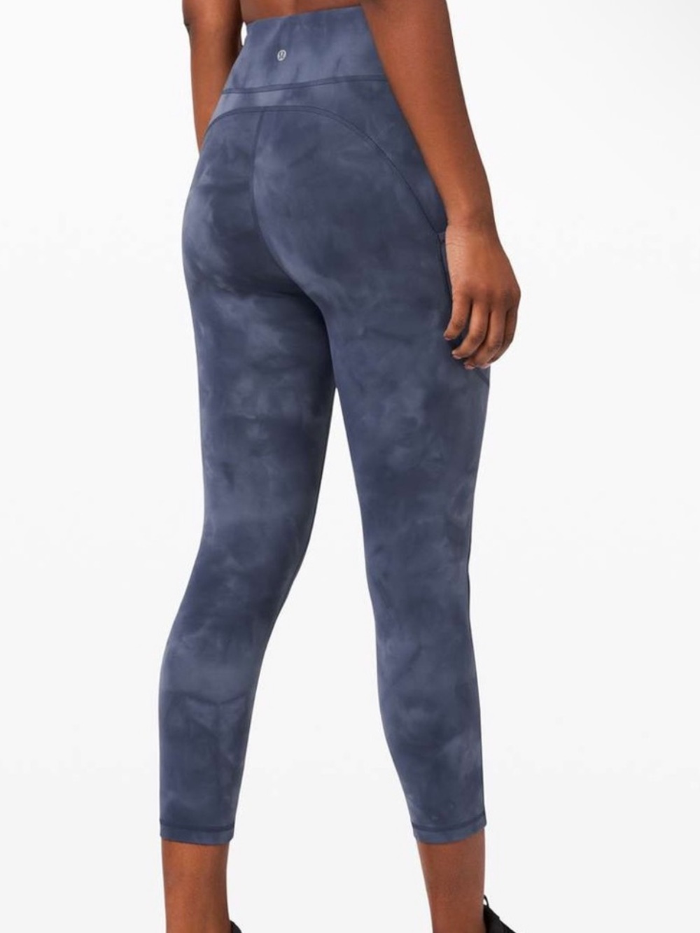 Lululemon Invigorate High-Rise Crop 23" Diamond Dye Shade Naval Blue Tie Dye